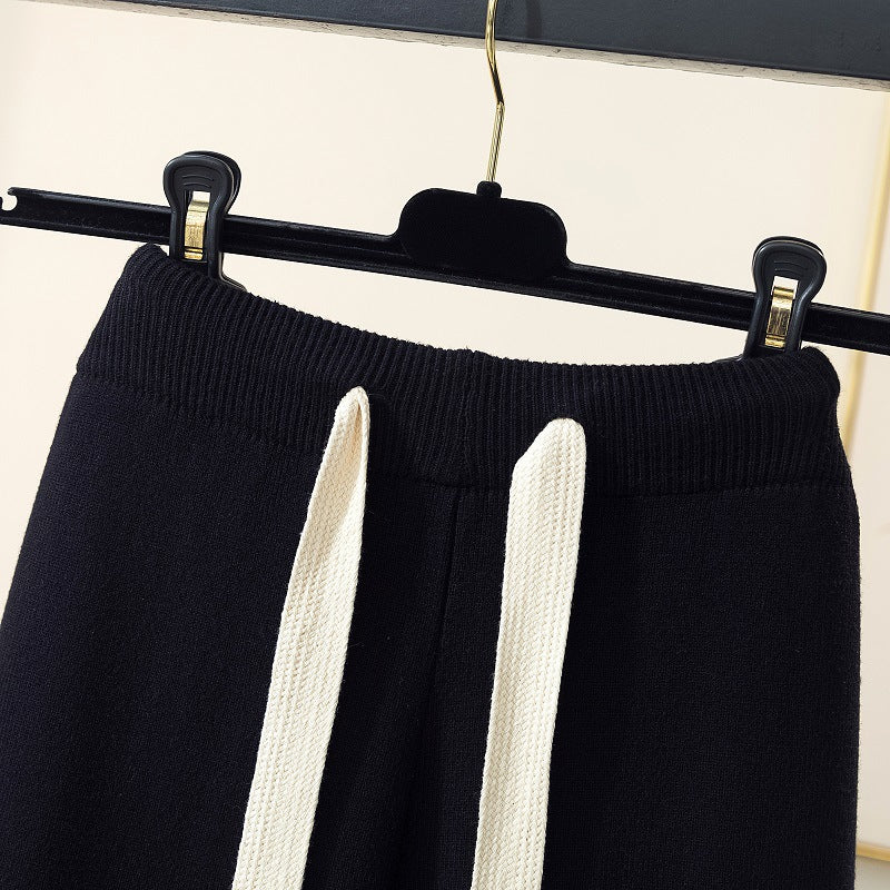 Wool | Knitted Wide-leg Pants