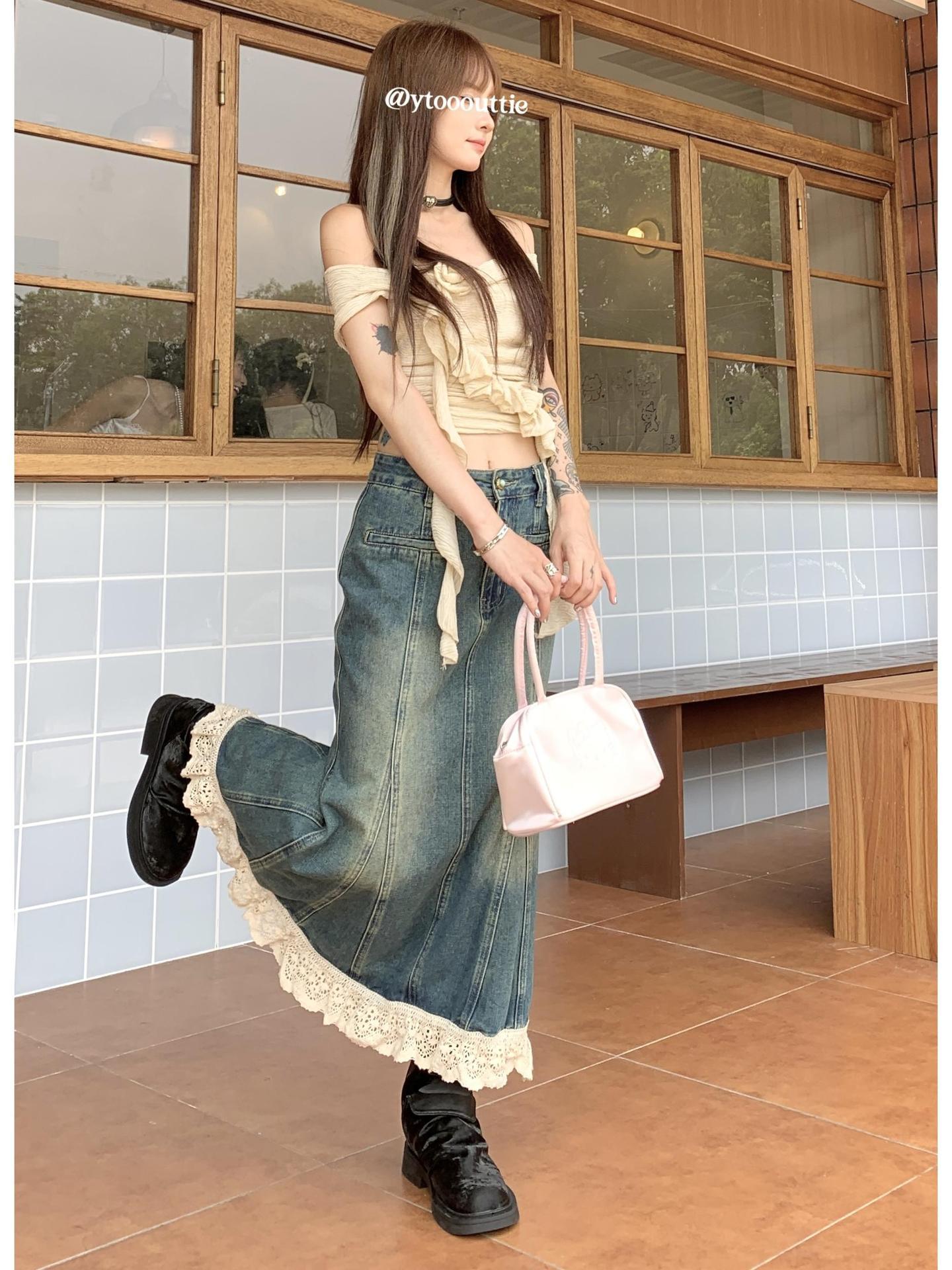 Denim | Fishtail Skirt