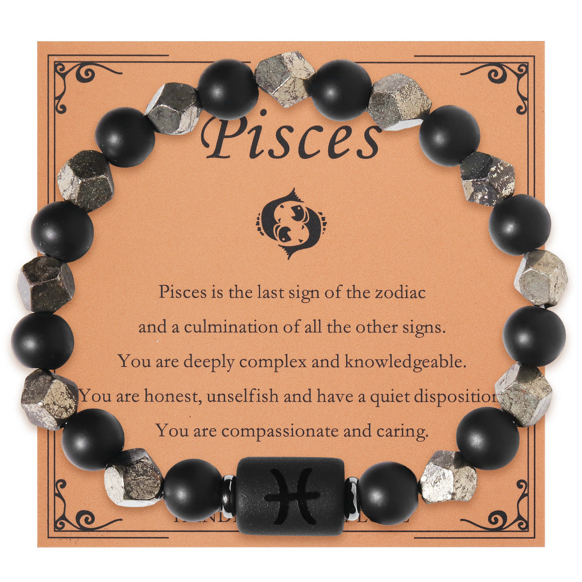 Charms | Zodiac Dark Obsidian bracelets