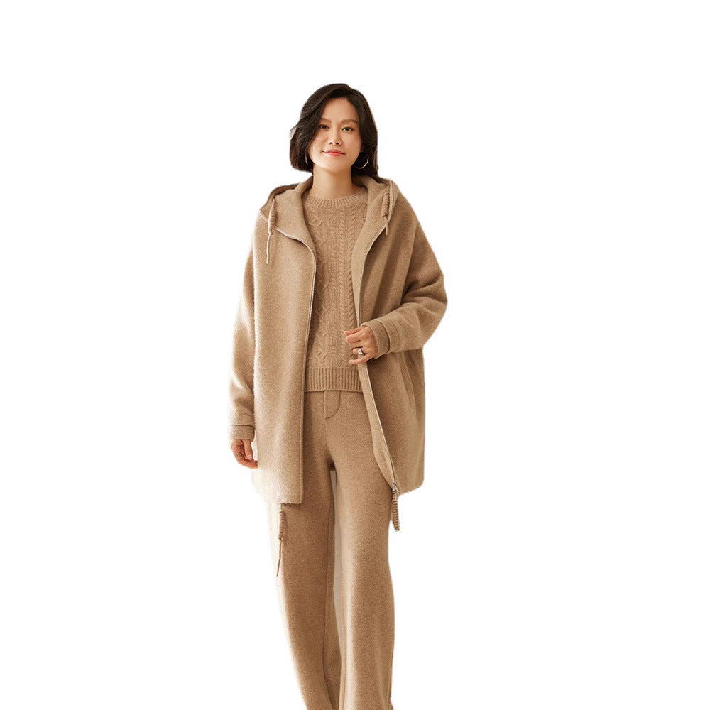 beige cashmere pants