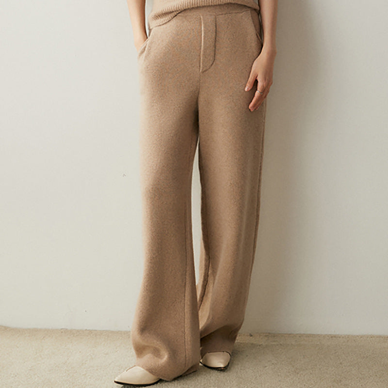 beige cashmere pants