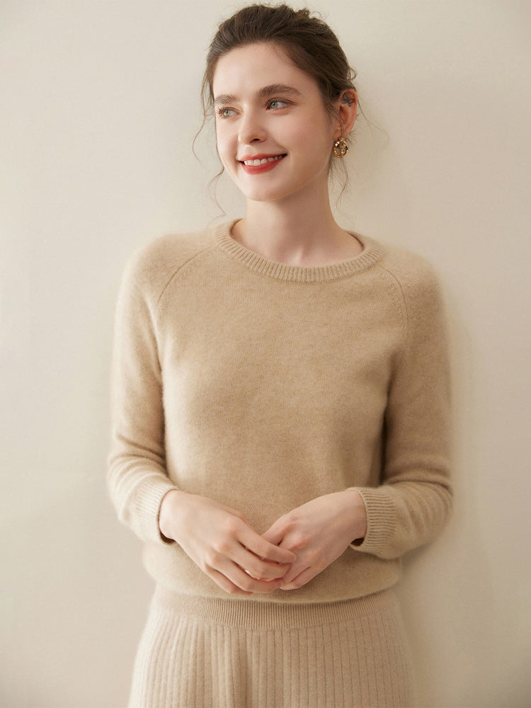 pure cashmere beige sweater