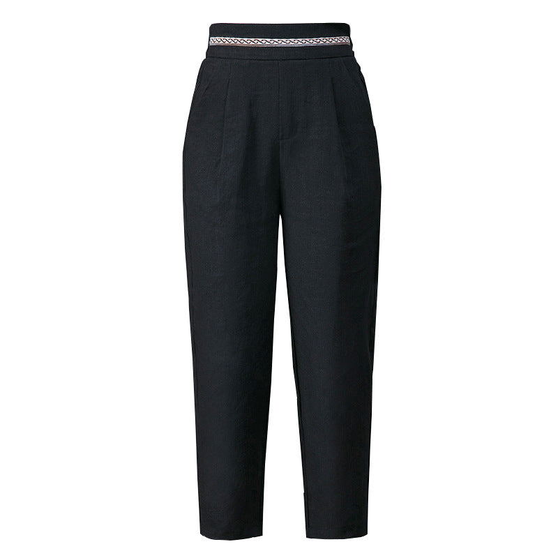 linen capris pants