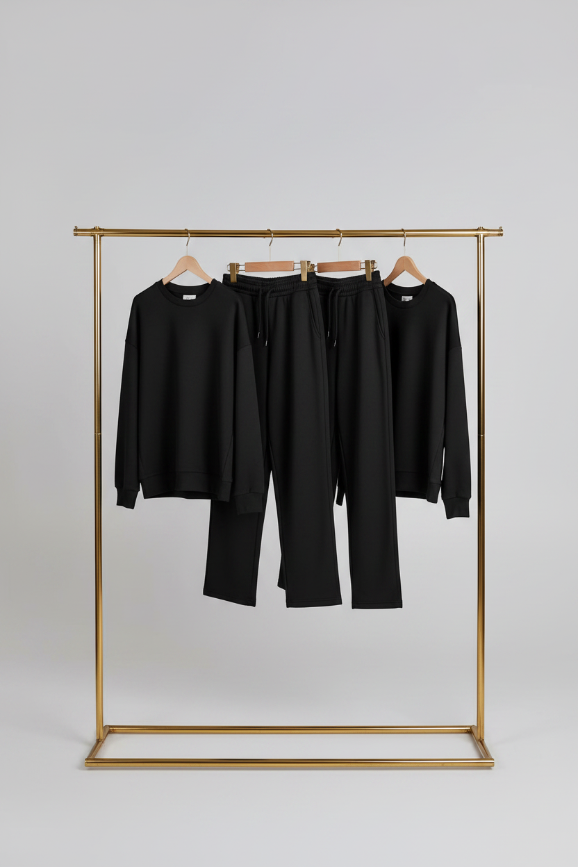 black matching sets
