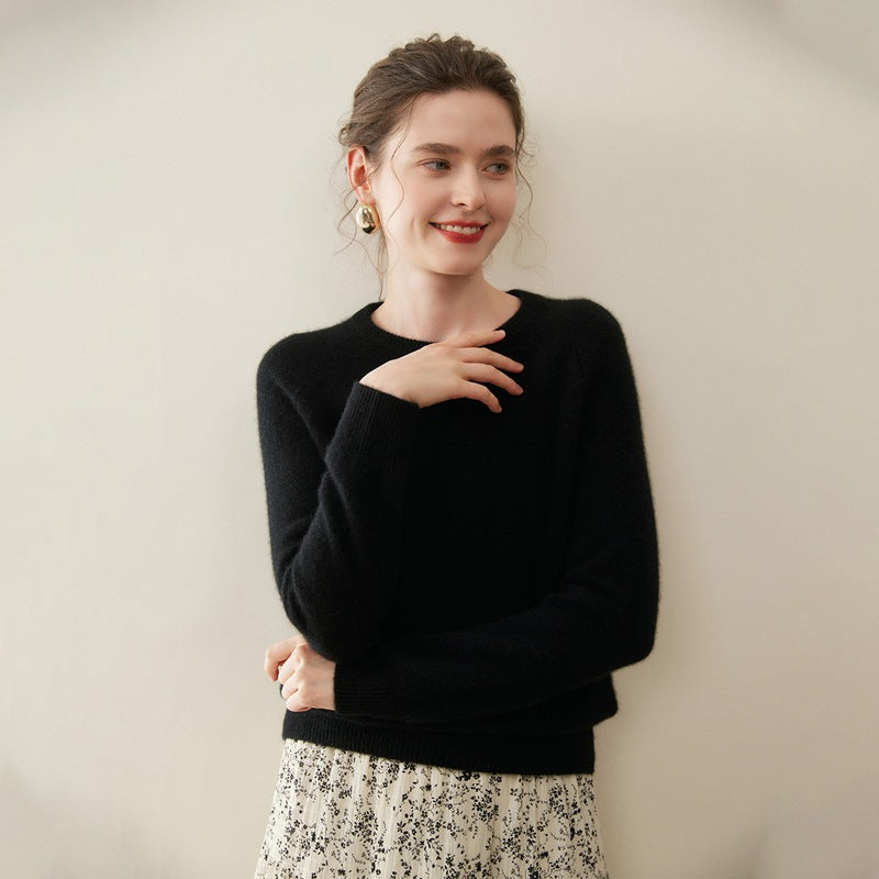black pure cashmere sweater