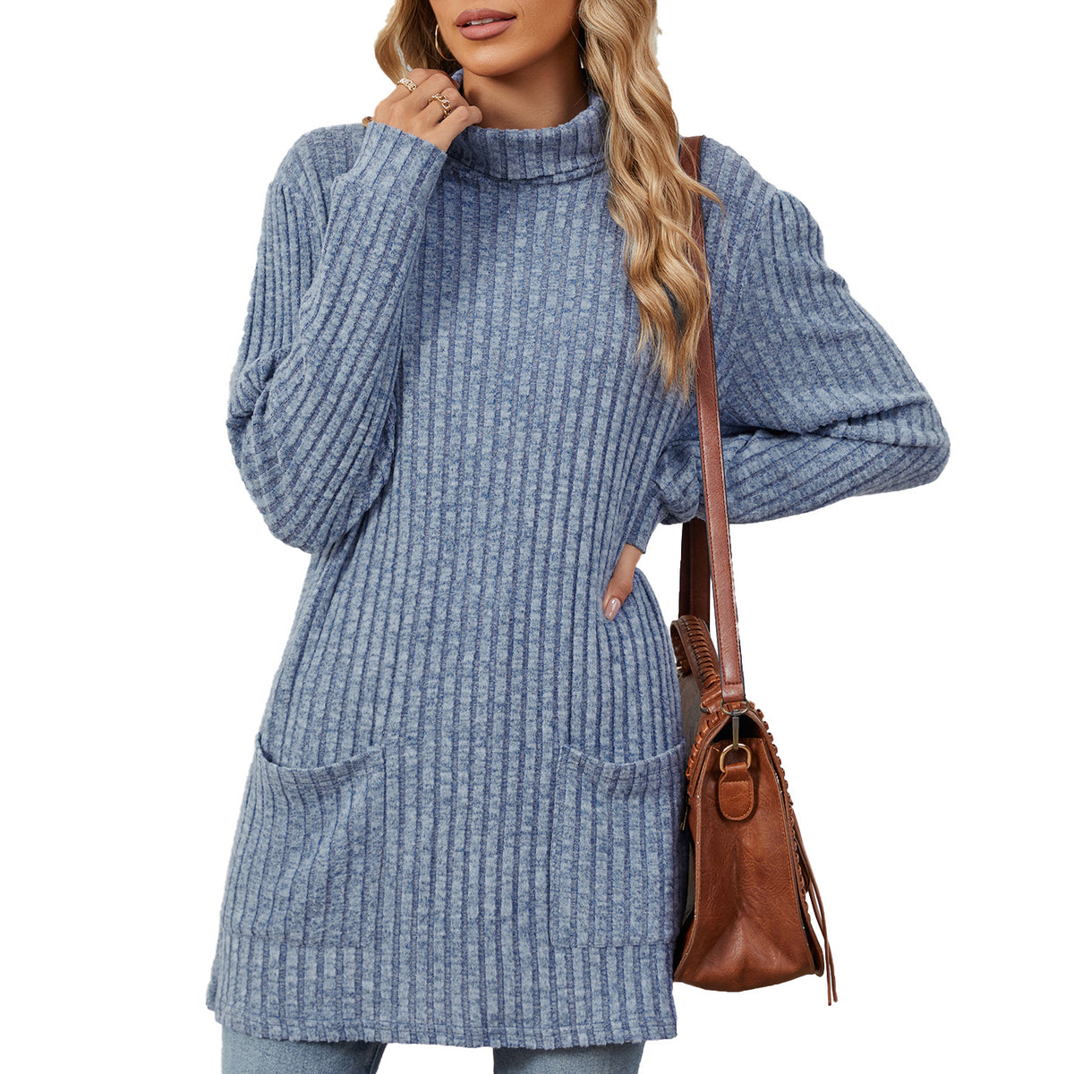 blue sweater