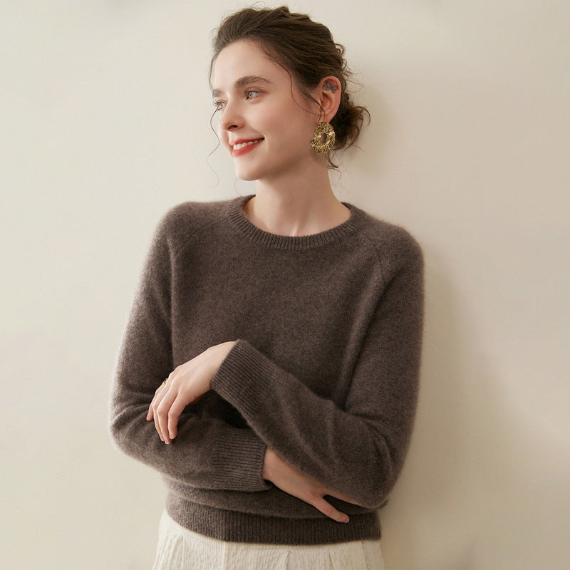 brown pure cashmere sweater