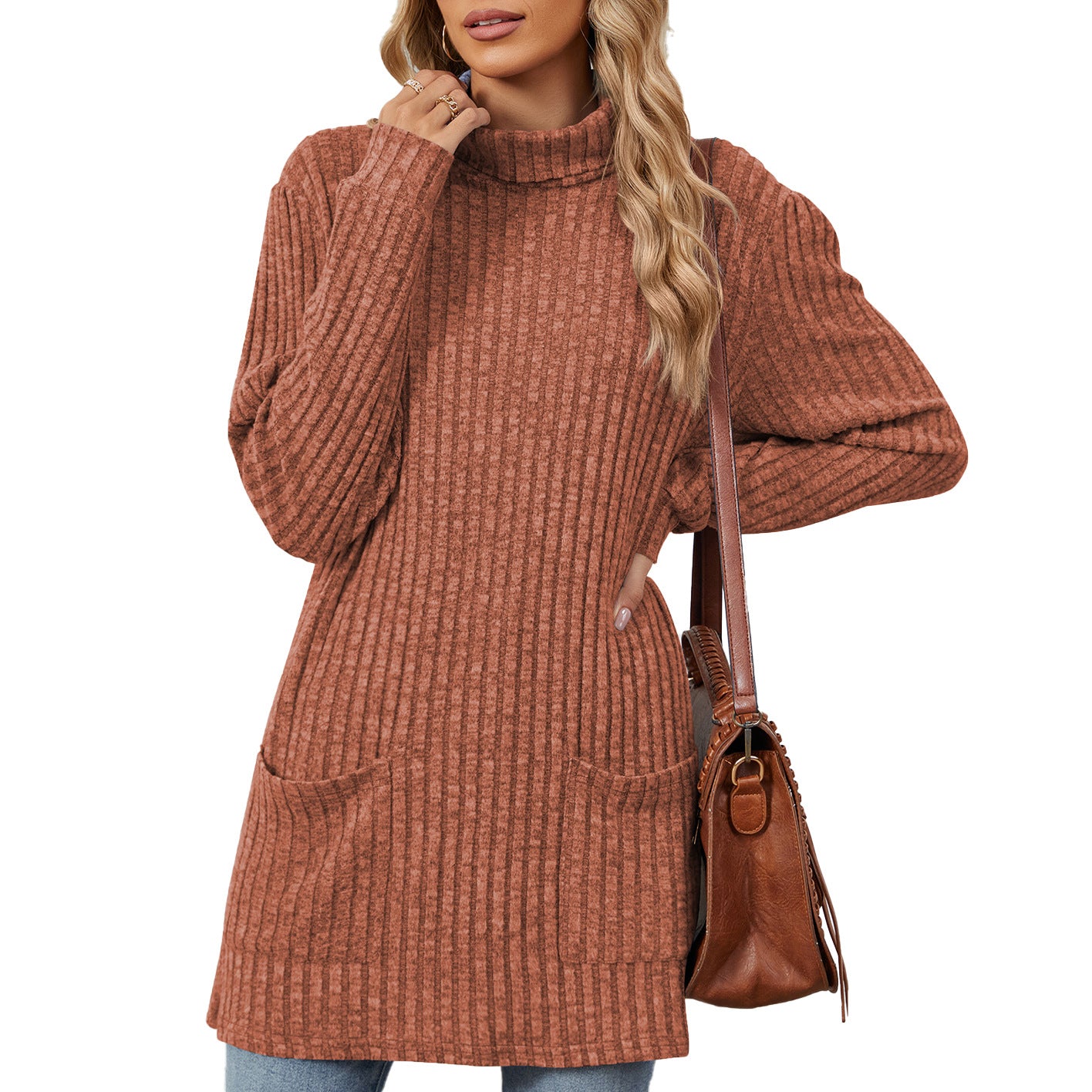 brown sweater
