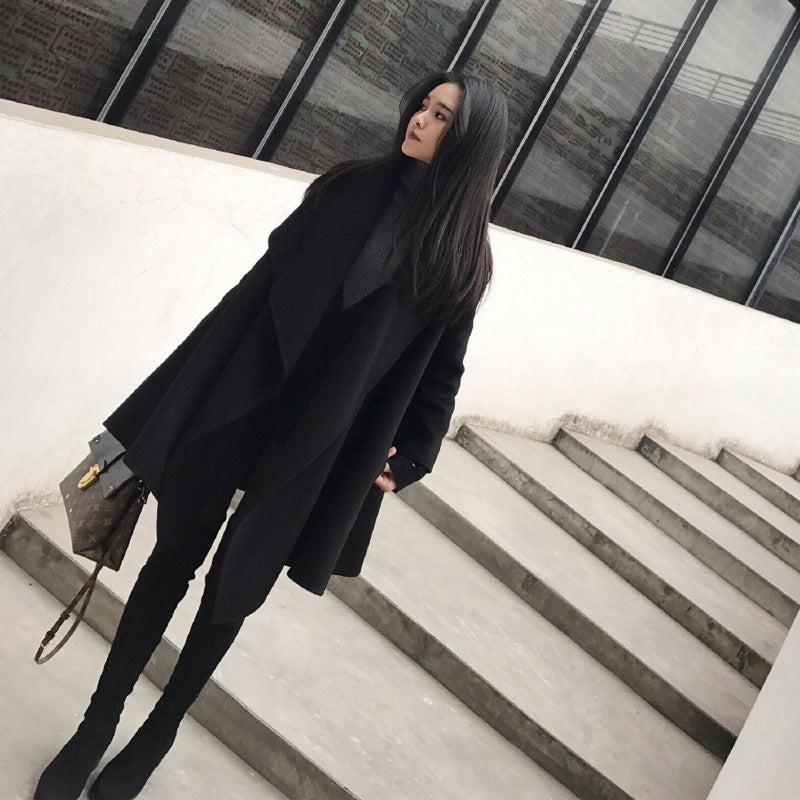 Equestrian | Black Woolen Coat