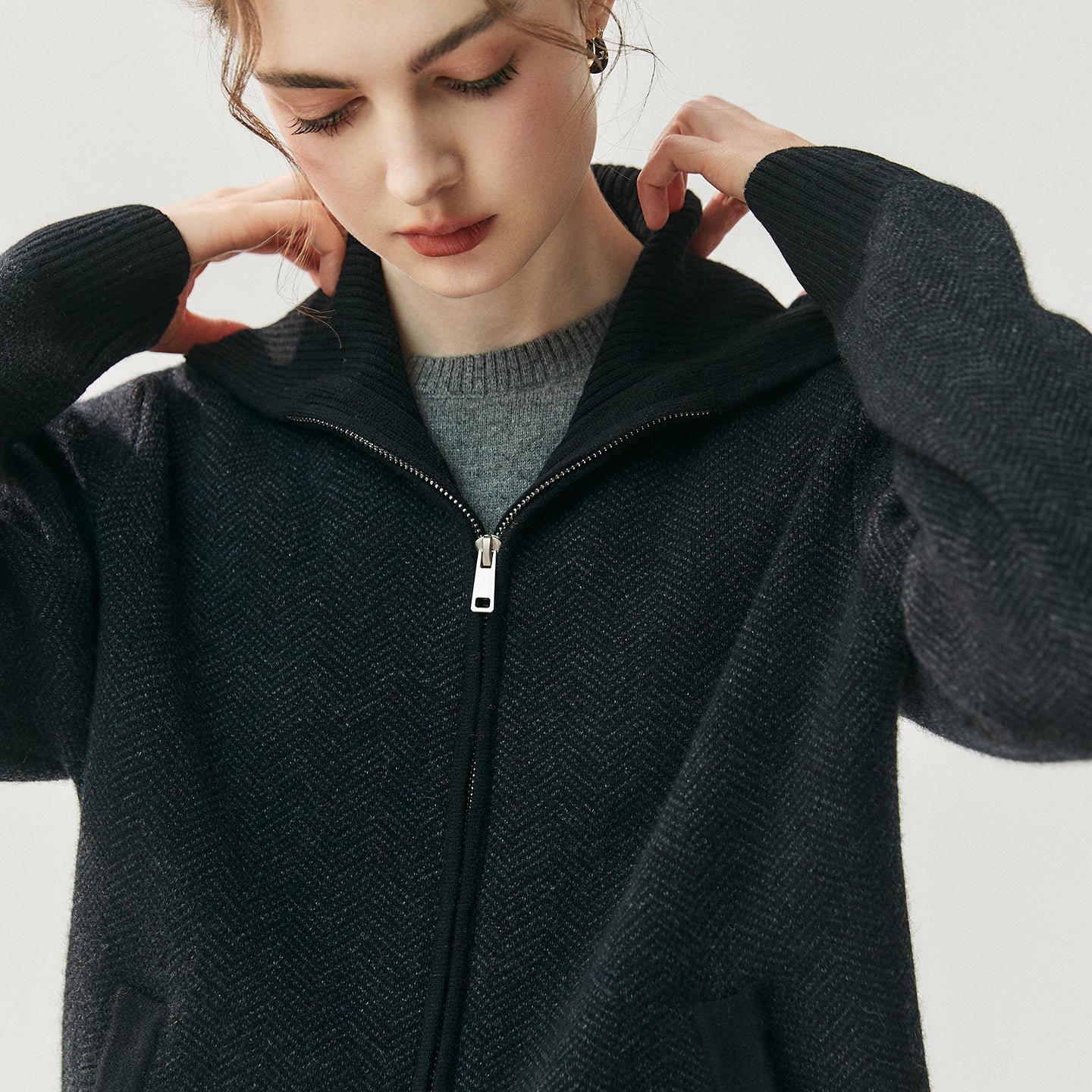 pure cashmere cardigan set