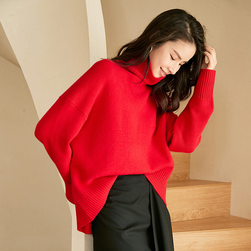 cashmere red sweater