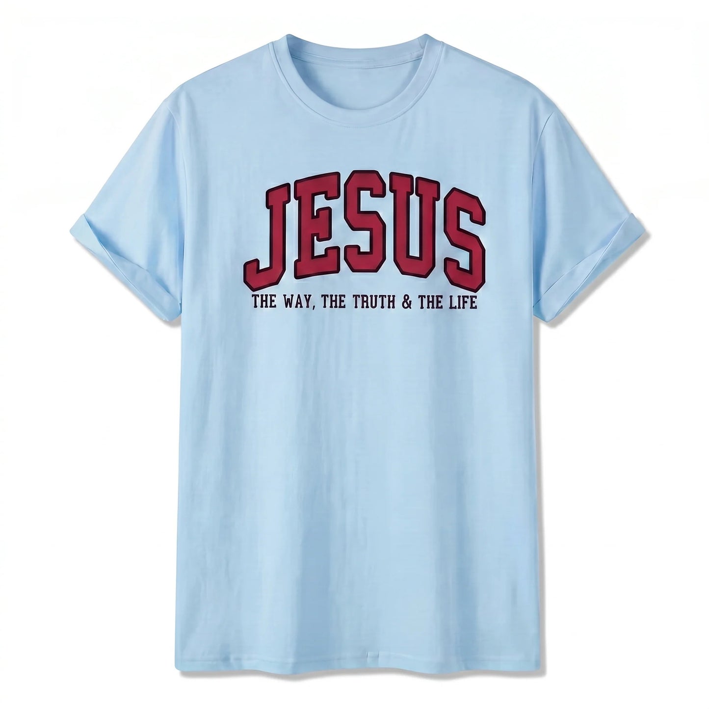 cotton blue jesus shirt