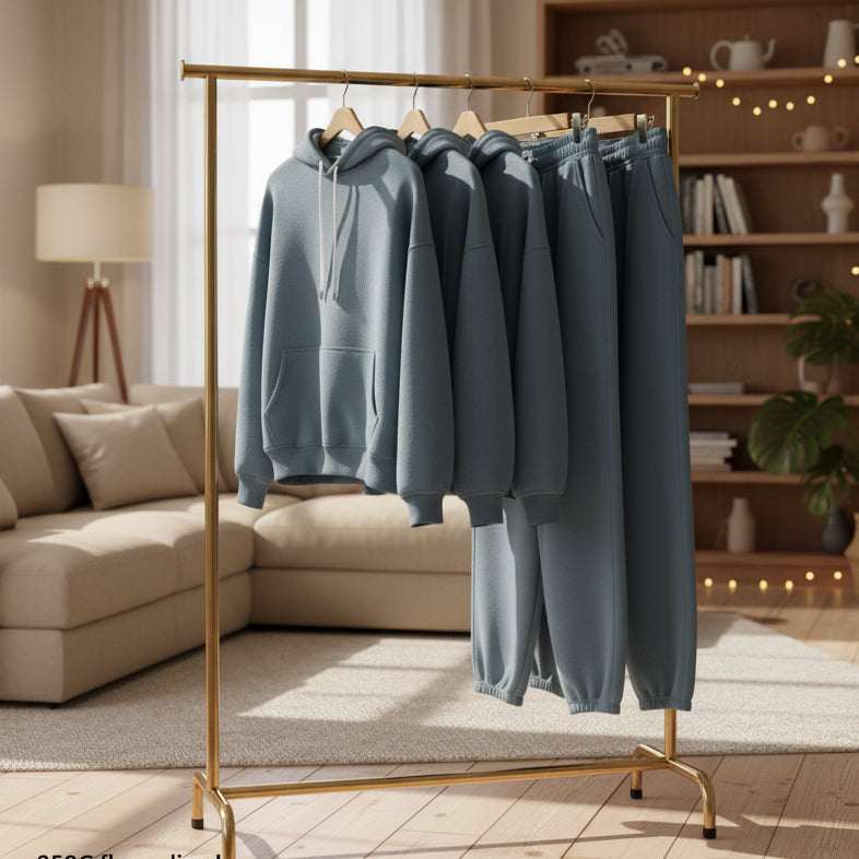 cotton blue matching set