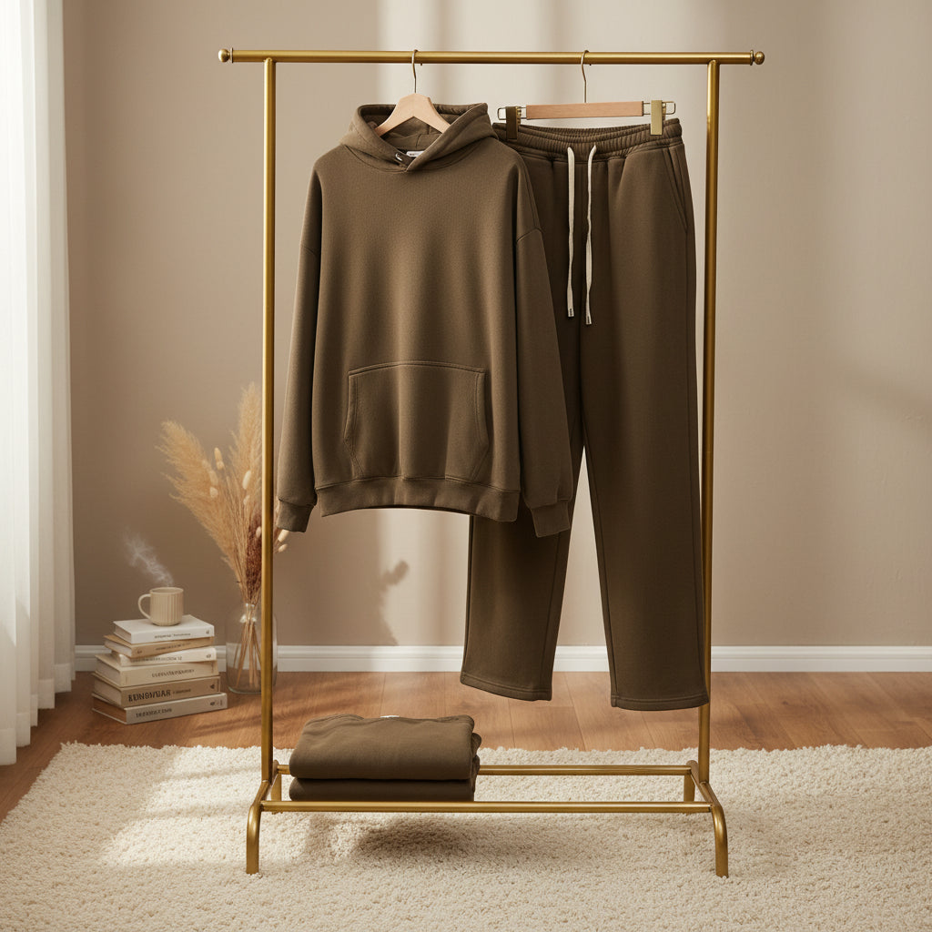 cotton brown matching sets