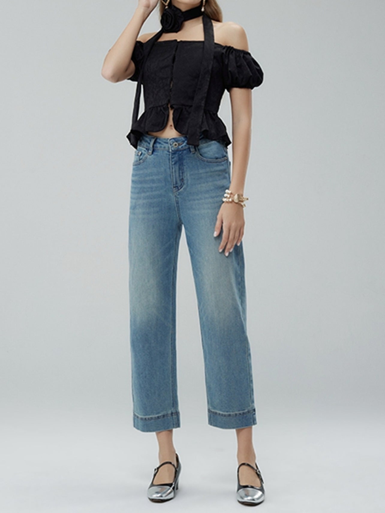 cotton capris jeans