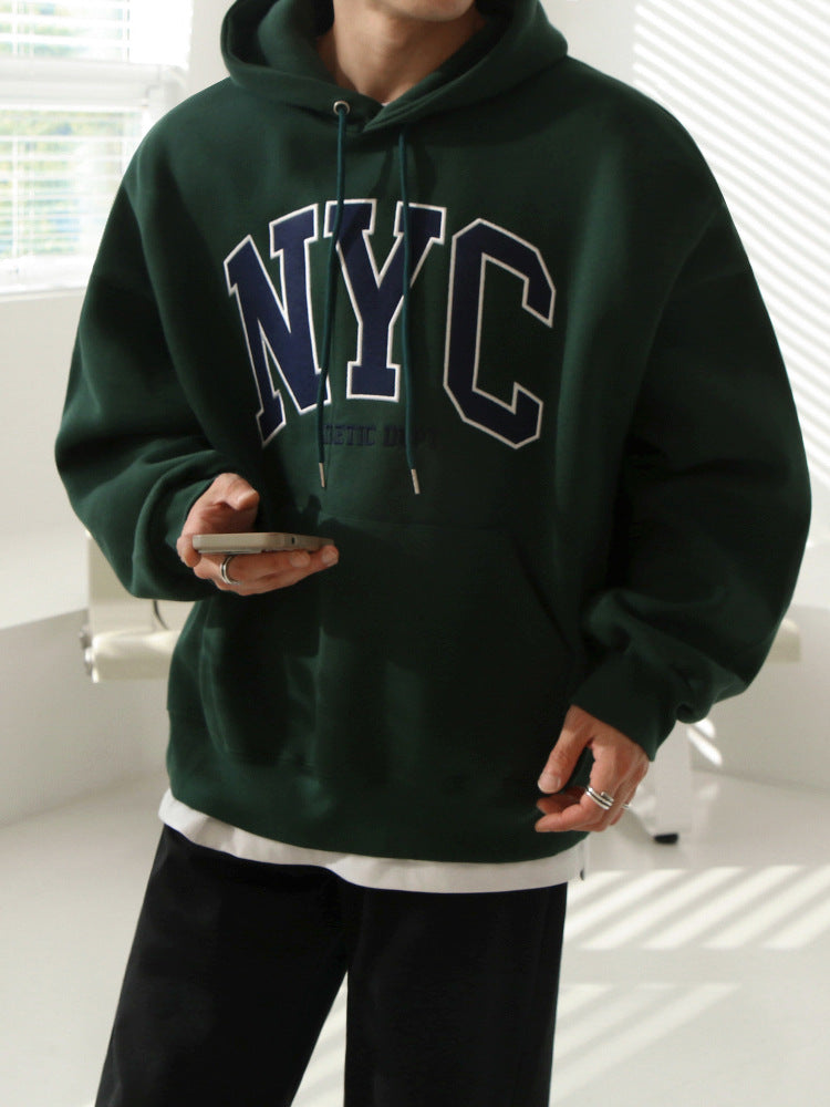 cotton nyc green hoodies