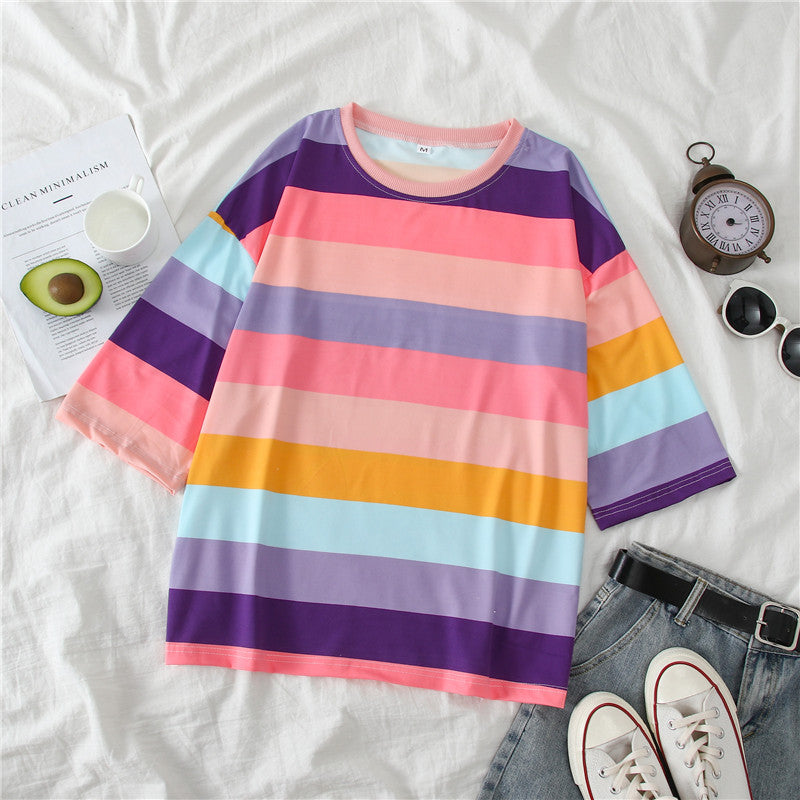 cotton rainbow shirt