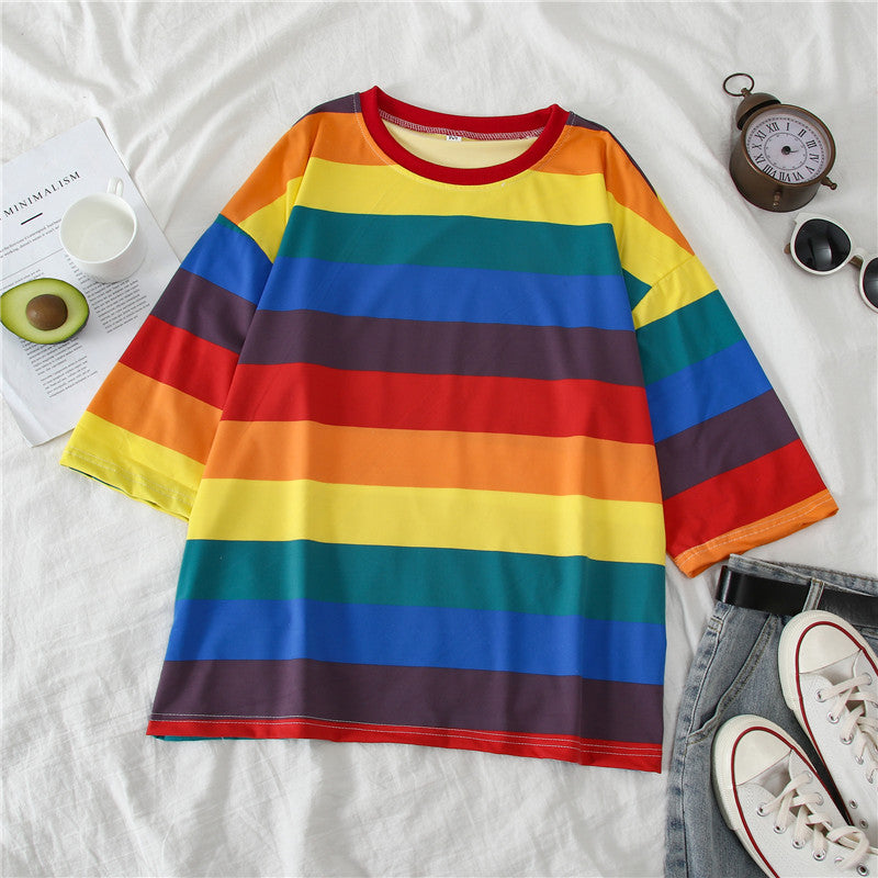 cotton rainbow shirt