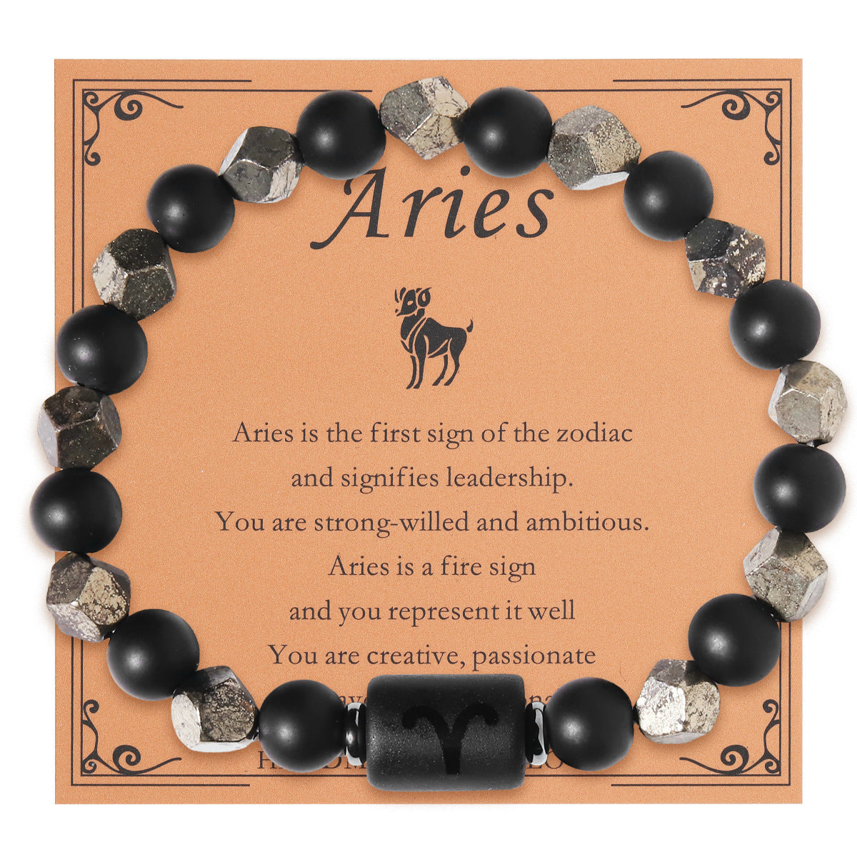 Charms | Zodiac Dark Obsidian bracelets
