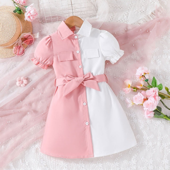 Cotton | Lantern Sleeve Kids Dress