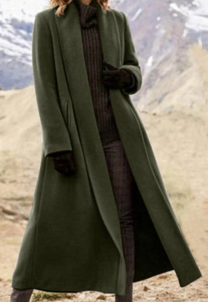 Wool | Long Cardigan Coat