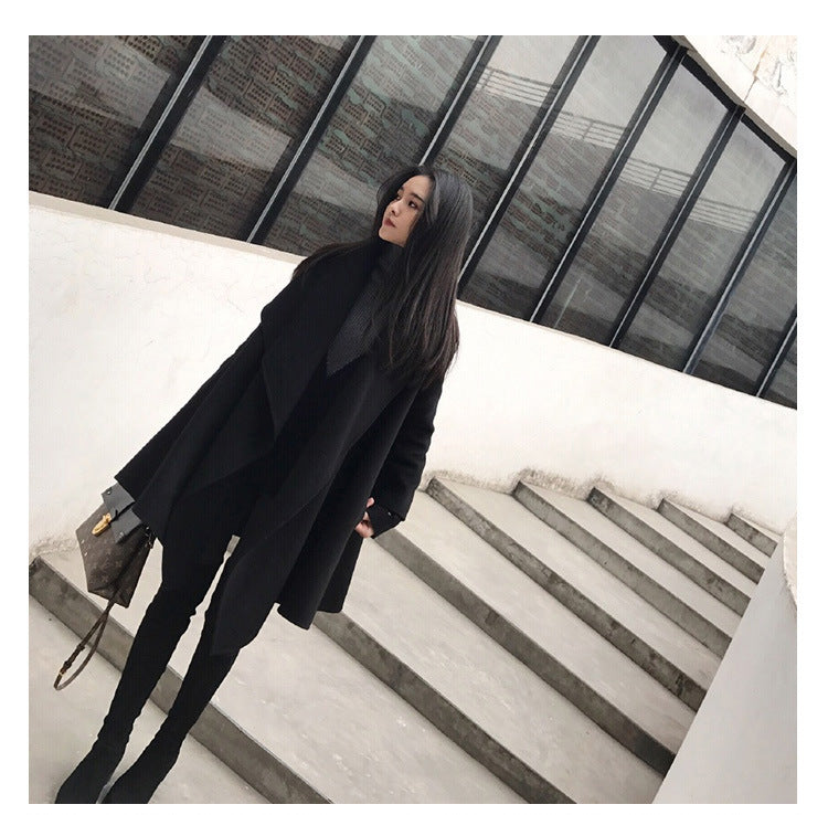 Equestrian | Black Woolen Coat