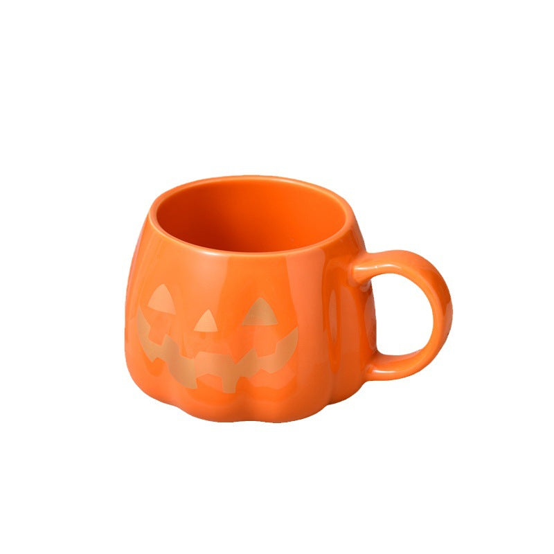golden pumpkin mug
