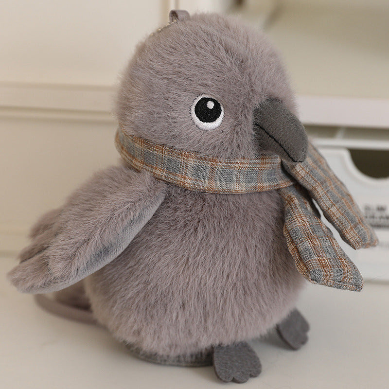 gray crow plush