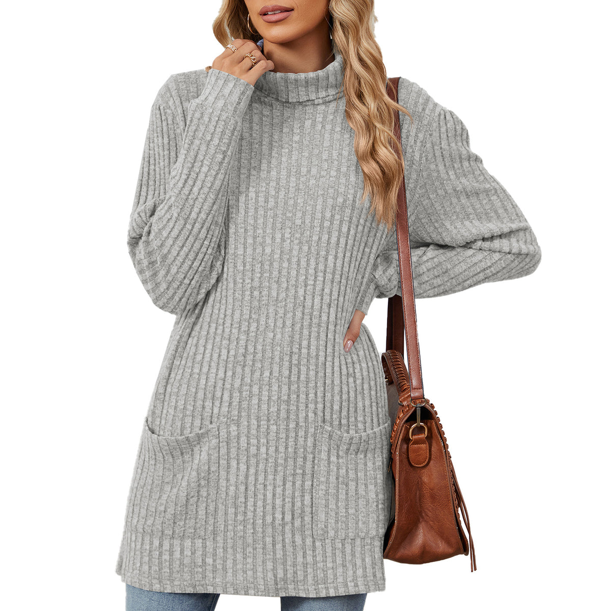 gray sweater