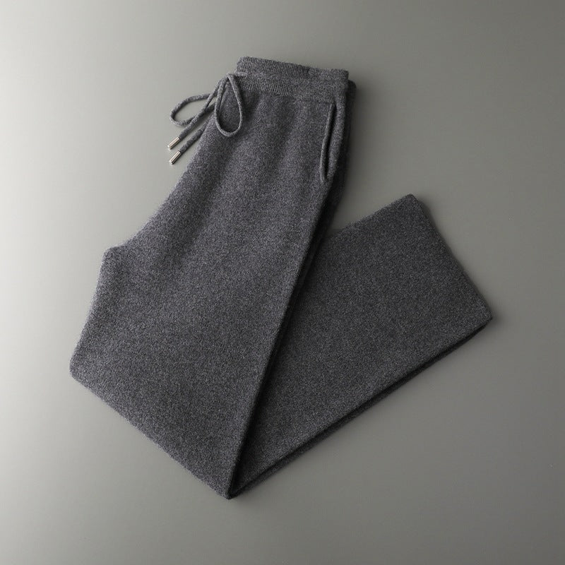 grey cashmere sweatpants
