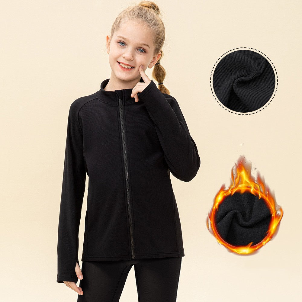 kids black light coat