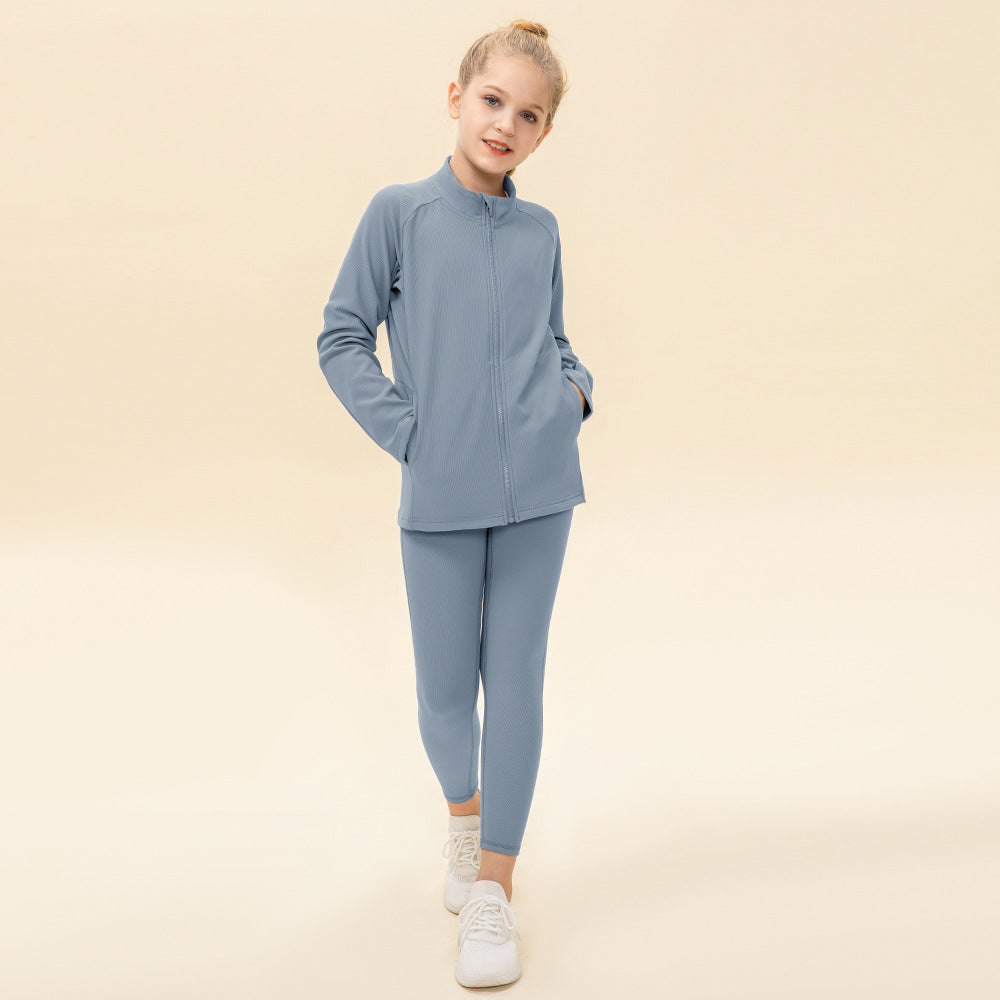 kids light blue light coat