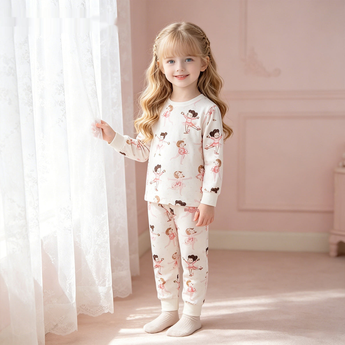 kids cotton ballerina pajamas
