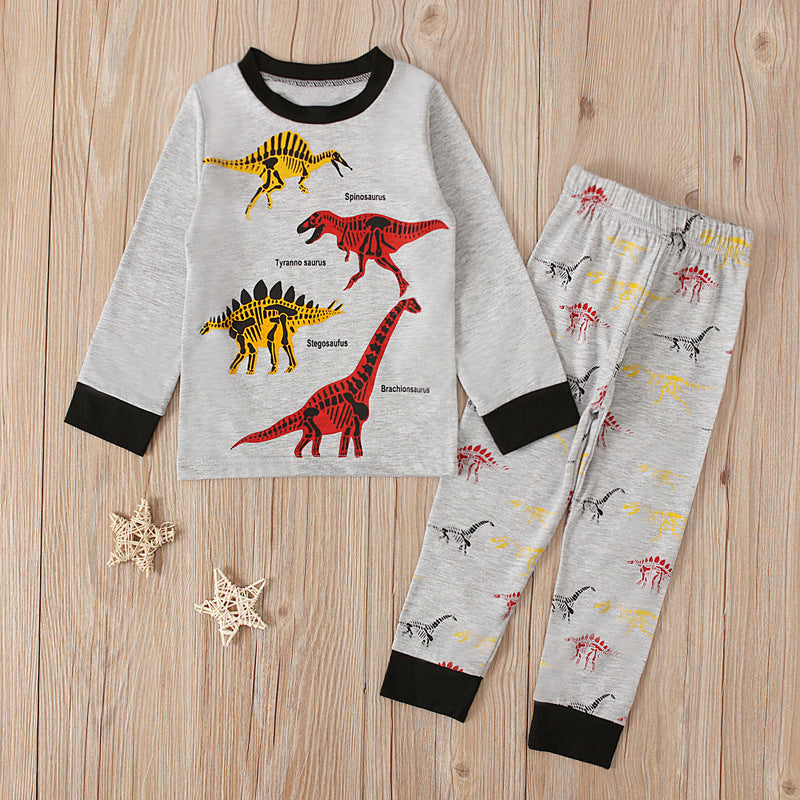 kids cotton dinosaur pajamas