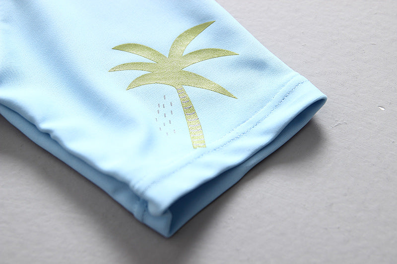 kids swim set sleeve details