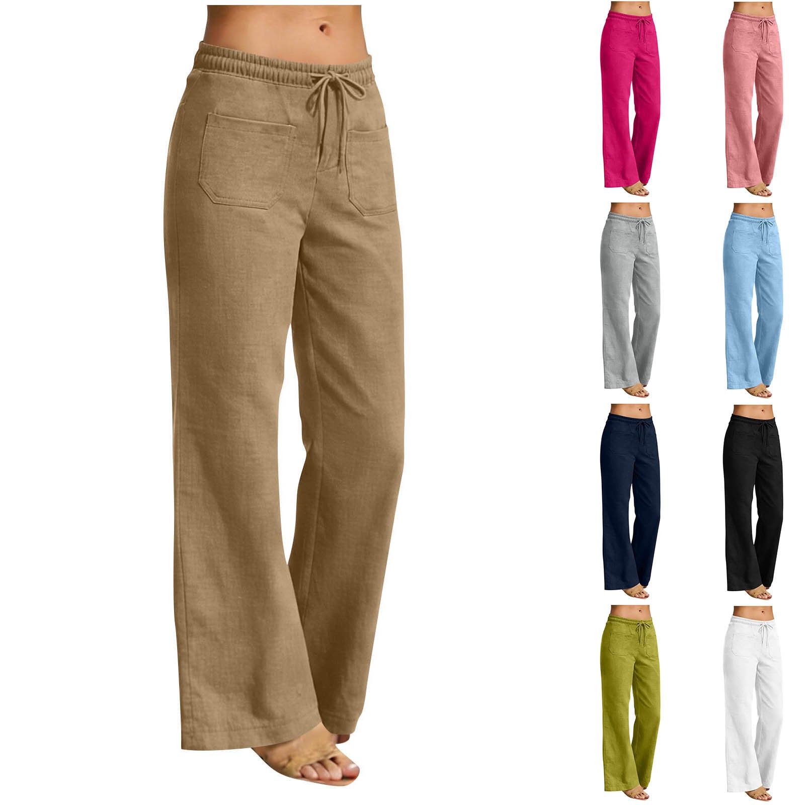100% linen pants