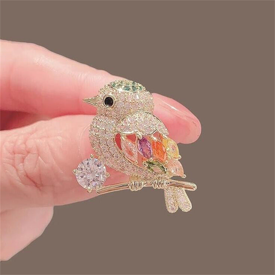 magpie brooch