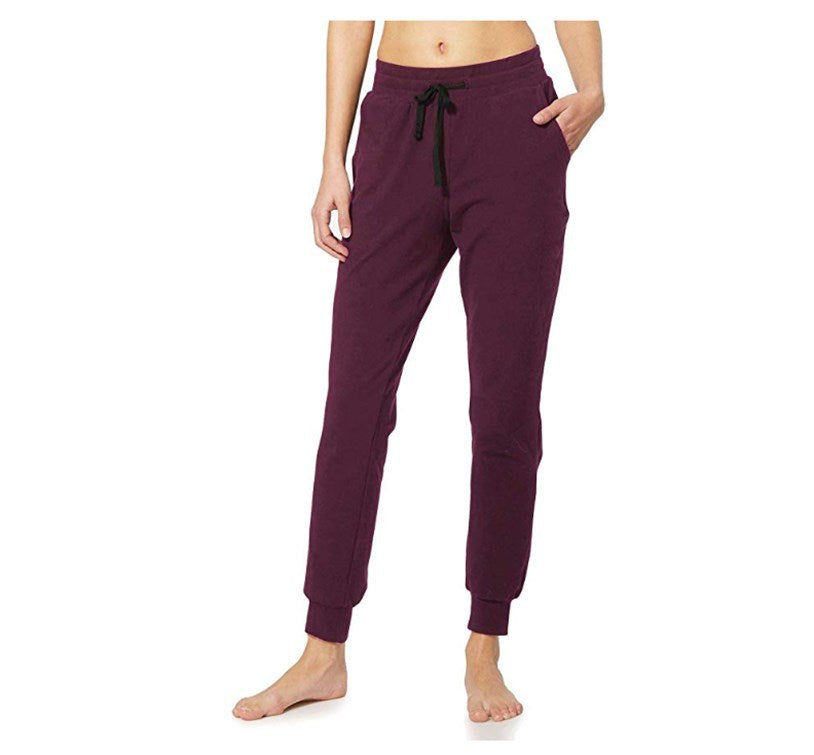 cotton maroon sweatpants
