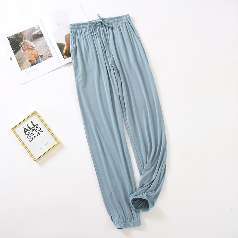 blue pajama pants