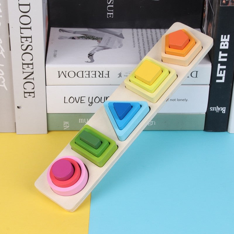montessori wooden shapes puzzles