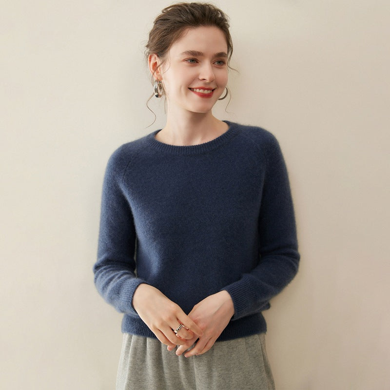 navy pure cashmere sweater