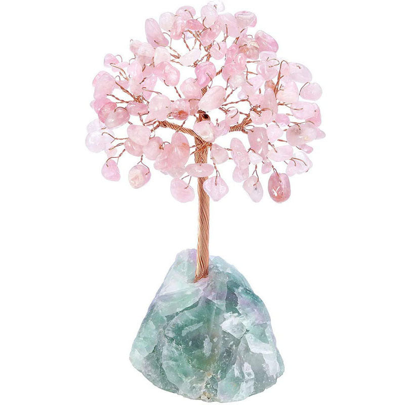 pink quartz tree