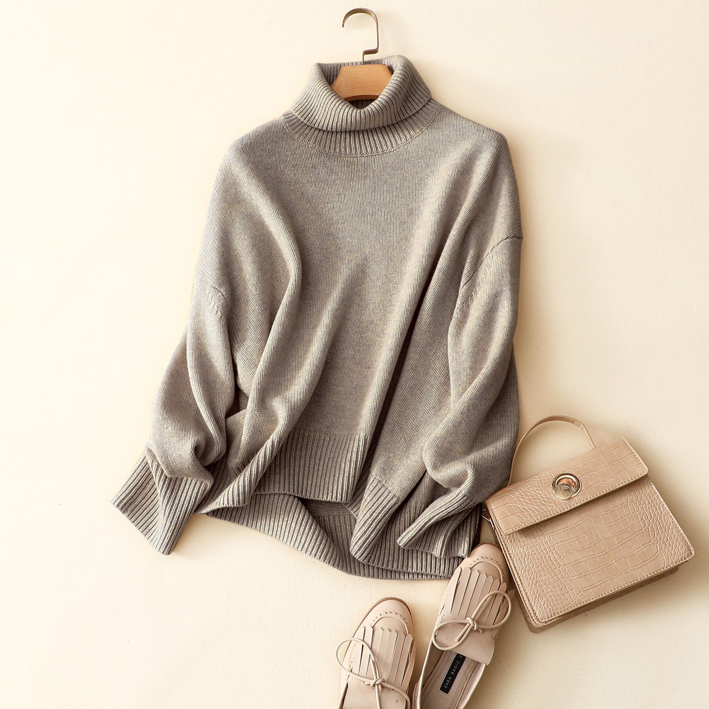 pure cashmere grey sweater