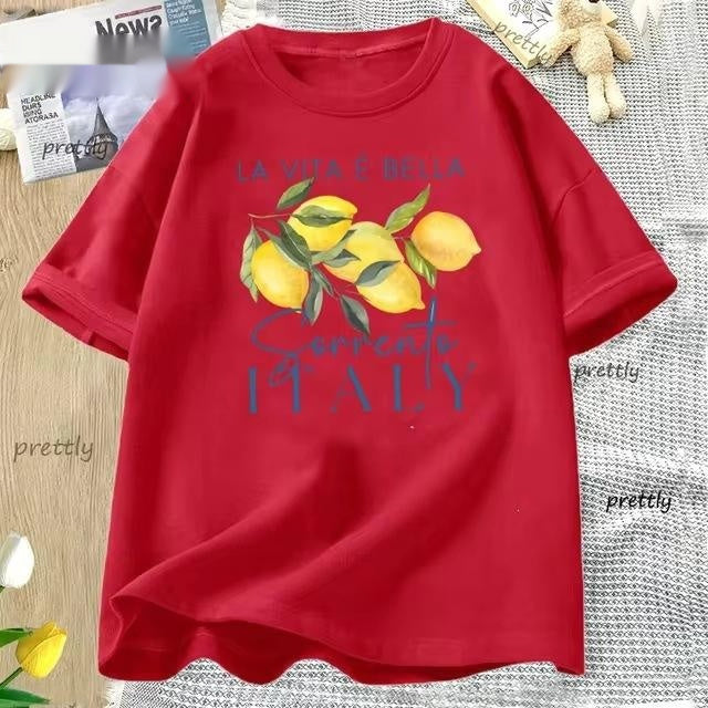 100% cotton italy red shirt