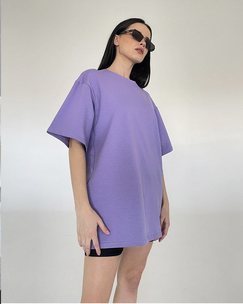 100% pure cotton purple t shirts