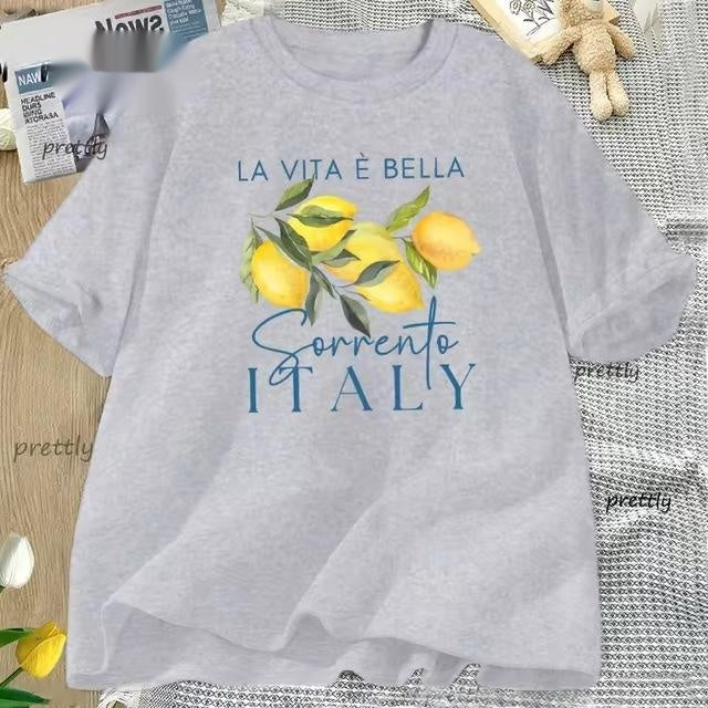 100% cotton sorrento italy grey shirt
