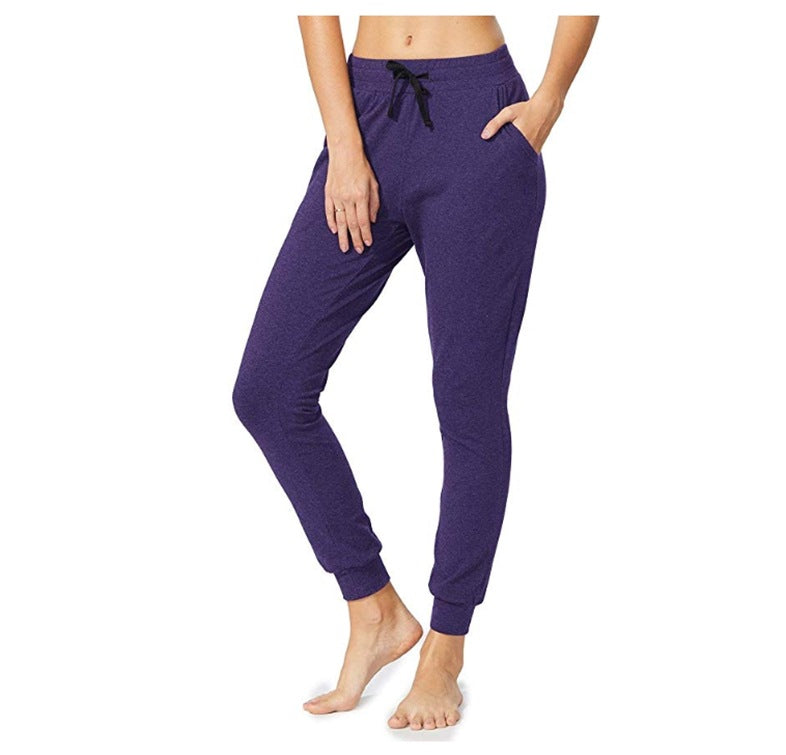 cotton purple sweatpants