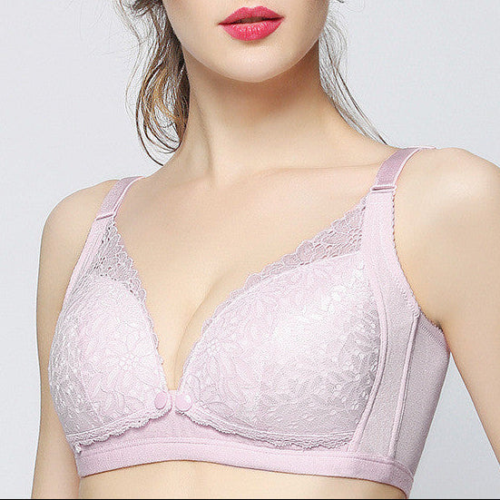 purple nursing bra