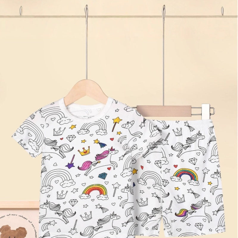 kids cotton loungewear set