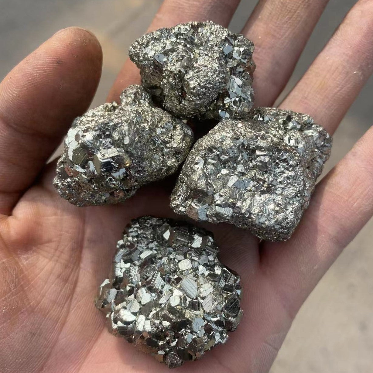 raw pyrite ore